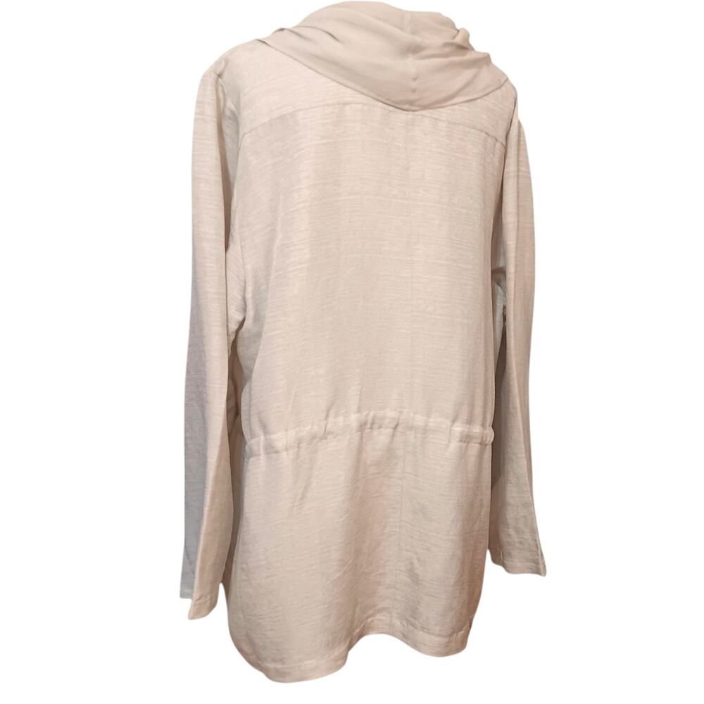 CHICO'S 3 Silk Linen Dressy Open Jacket Topper XL Pockets Event Career Travel - Picture 14 of 15